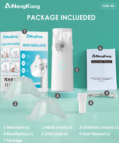 Portabel Nebulisator – Tyst Inhalator för Barn & Vuxna