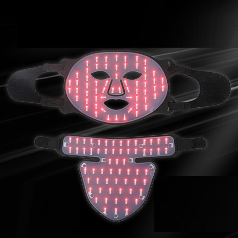 LED Ljusterapimask för Ansikte & Hals